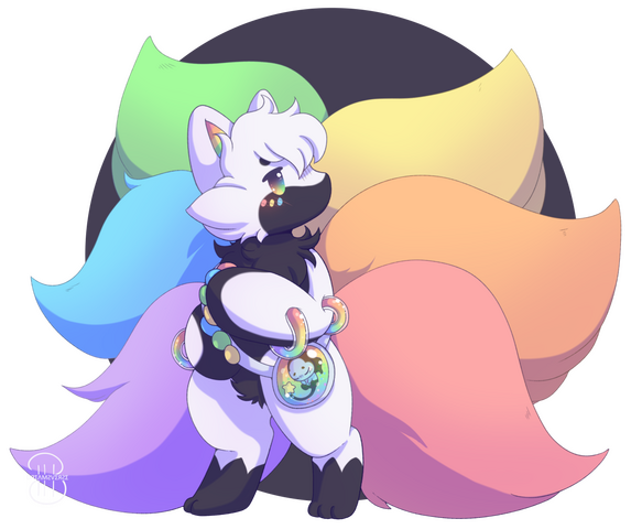 Kitsune for Nymphrasis (toyhouse) Art for OC Trade